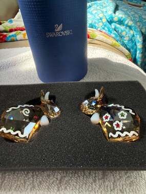 Swarovski Crystal Figurine 2018 Gingerbread Mo's Limited Edition 5403297 Retired